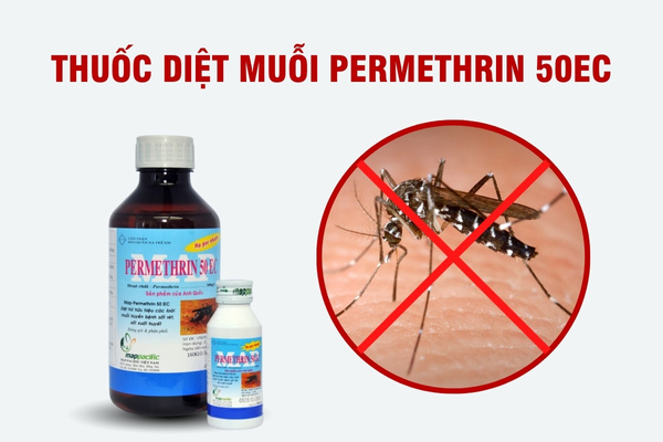 Thuốc diệt muỗi Permethrin 50EC có khả năng xử lý muỗi nhanh, an toàn