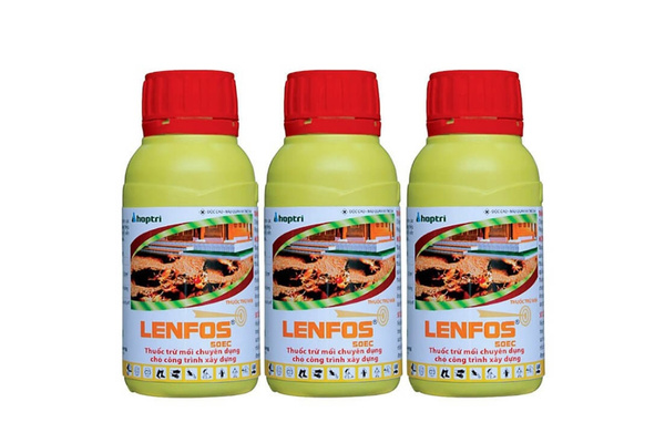 Lenfos 50EC phòng ngừa và diệt trừ mối hiệu quả cho công trình xây dựng, cây trồng, đê điều