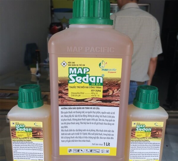 Map Sedan 48EC là sản phẩm thuốc trừ mối chuyên dụng thuộc thương hiệu Map Pacific (Singapore)