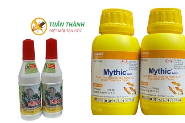 Các loại thuốc diệt mối tận gốc giá rẻ hiệu quả gồm Mythic 240SC và PMC 90